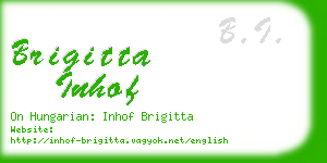 brigitta inhof business card
